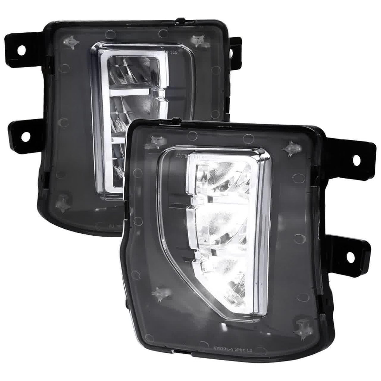 Spec-D LED Projector Fog Lights Chevy Silverado 1500 (16-18) Chrome Housing - Clear or Smoke Lens