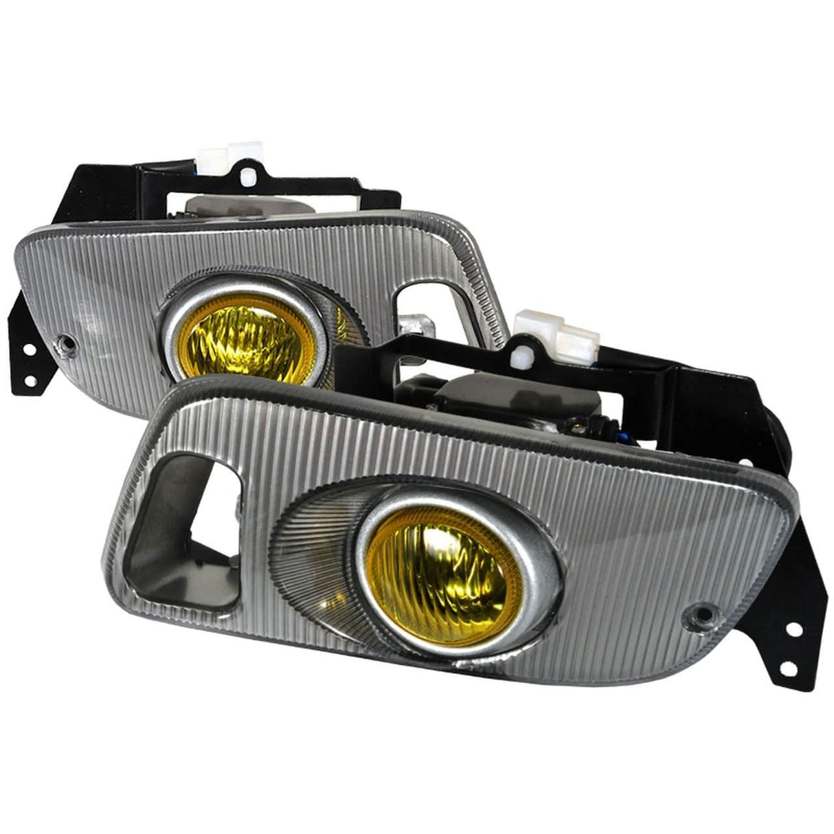 Spec-D OEM Fog Lights Honda Civic EG Coupe/Hatchback (92-95) Chrome Housing - Yellow / Clear / Smoke Lens