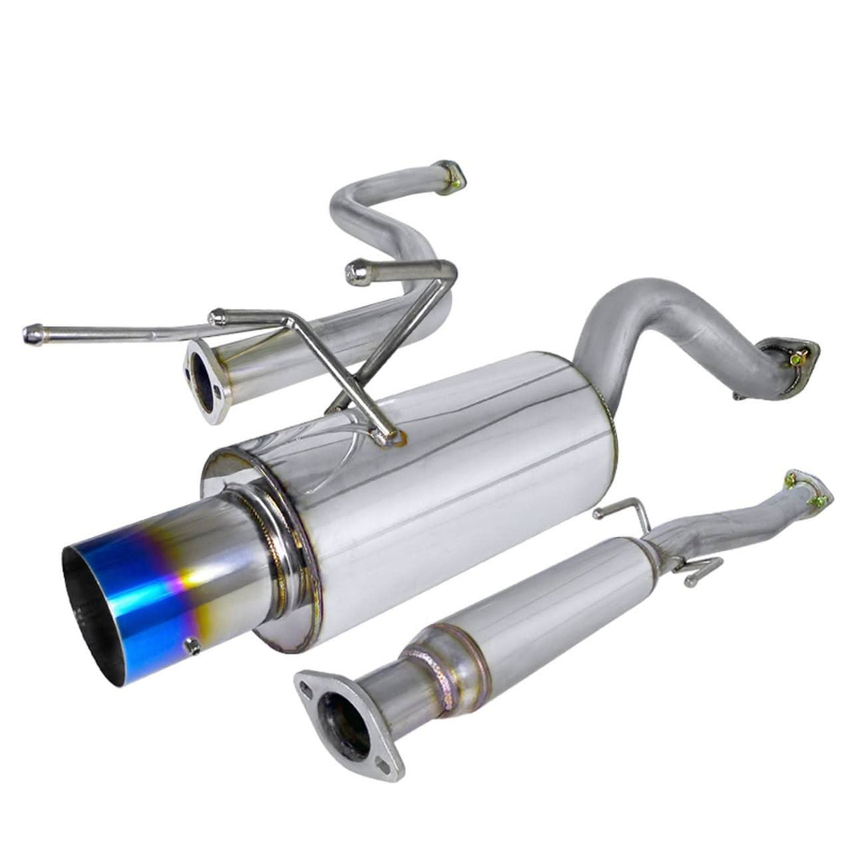 Spec-D Tuning Exhaust Honda Civic EK Hatch (96-00) Polished or Blue Burnt N1 Muffler