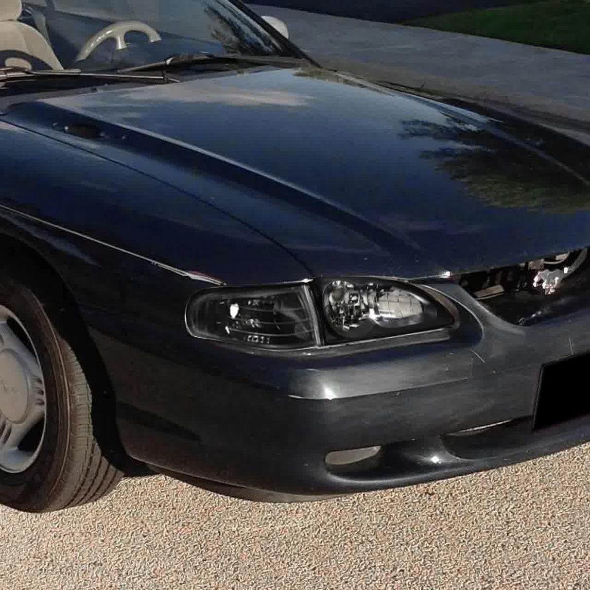 Spec-D OEM Replacement Headlights Ford Mustang (94-98) Chrome or Matte Black Housing