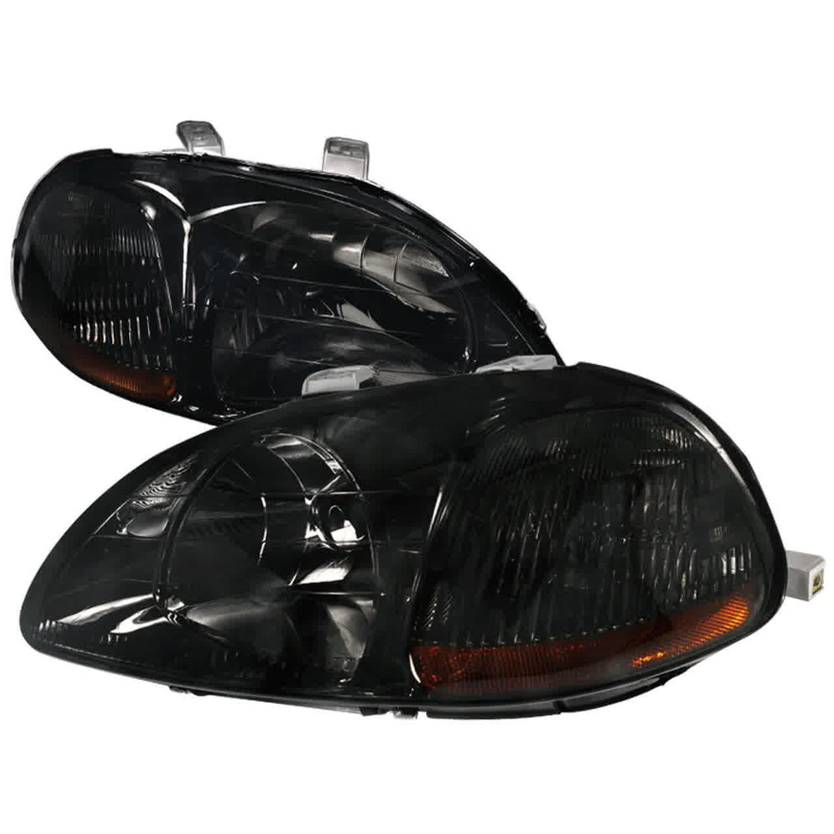 Spec-D OEM Replacement Headlights Honda Civic EK (96-98) JDM Euro Black or Chrome