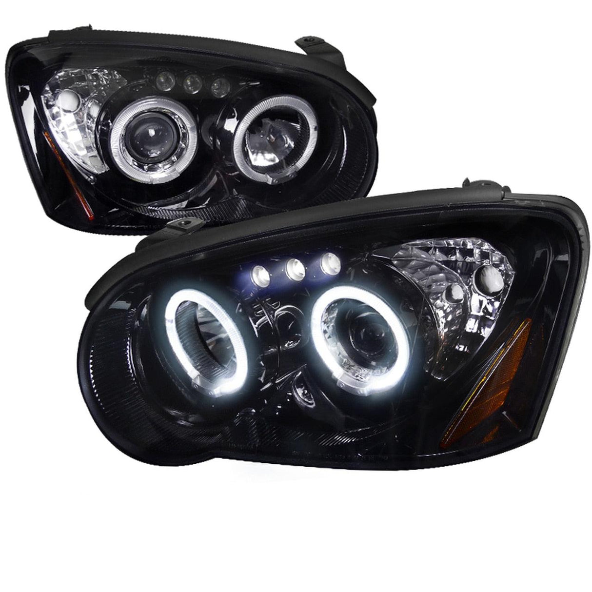 Spec-D Projector Headlights Subaru WRX / Outback (04-05) Dual Halo LED - Black or Chrome