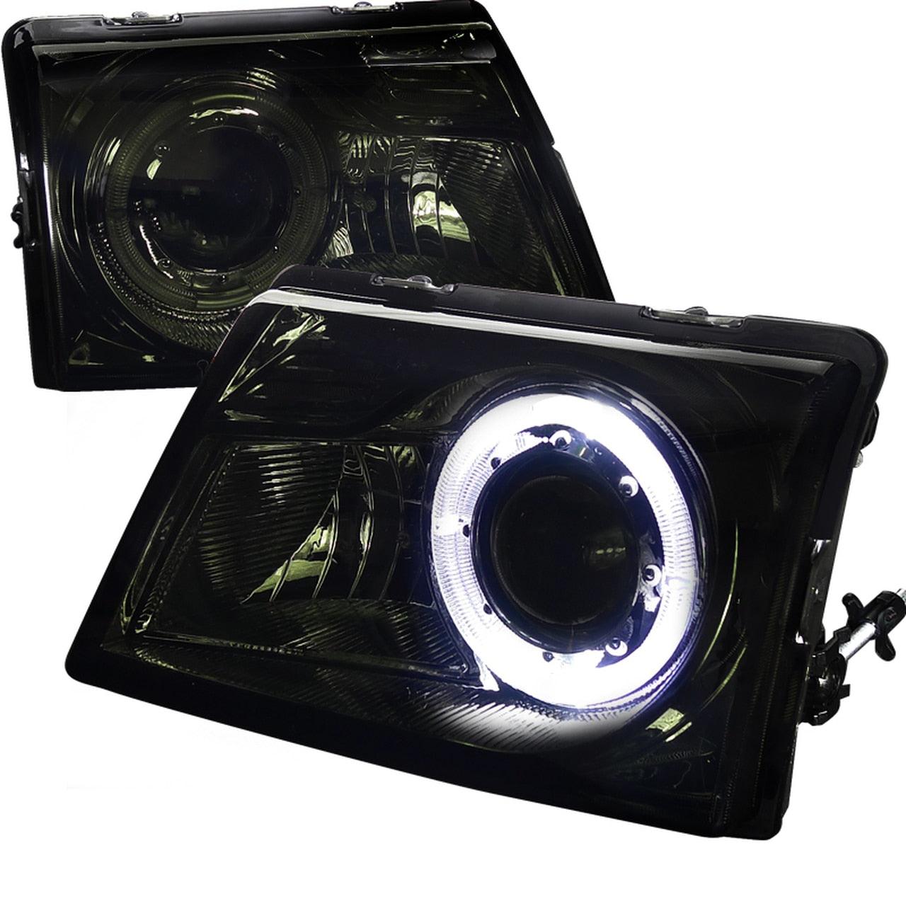 Spec-D Projector Headlights Ford Ranger (1998-1999-2000) Halo Black or Chrome