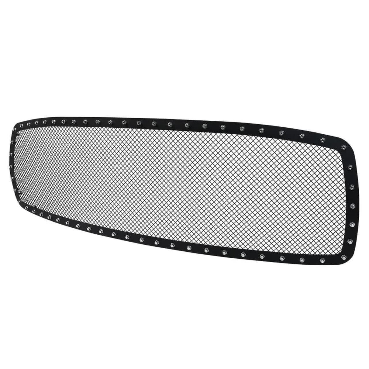 Spec-D Grill Insert Dodge Ram 1500/2500/3500 (02-05) Rivet Style Black Stainless Steel