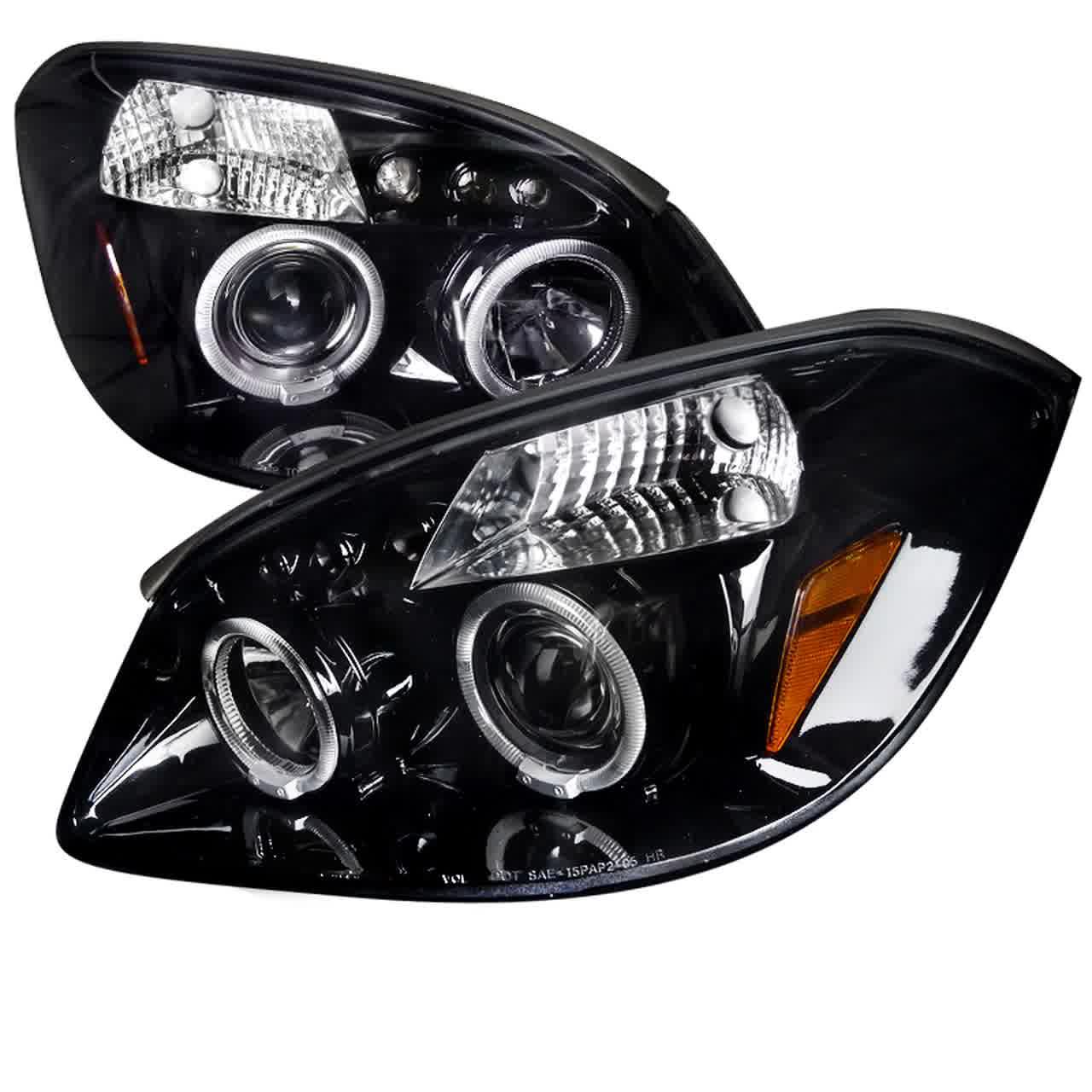 Spec-D Projector Headlights Chevy Cobalt / G5 (05-10) Dual Halo LED - Chrome or Black