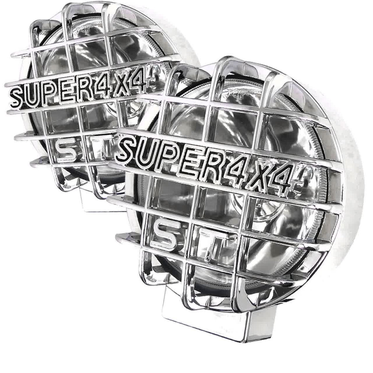Spec-D 6" Round Universal Off Road Fog Lights w/ Mesh Guard - Chrome or Black