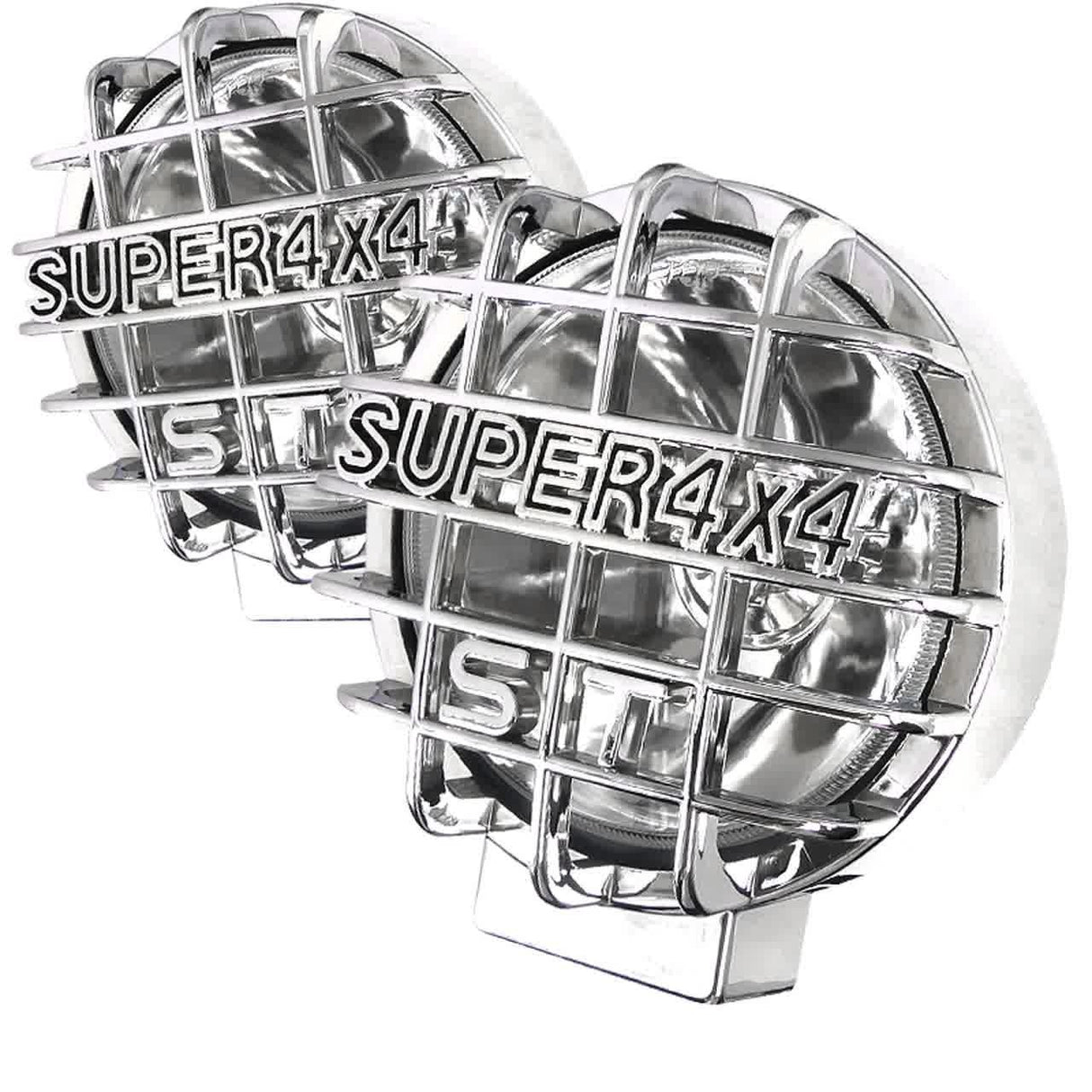 Spec-D 6" Round Universal Off Road Fog Lights w/ Mesh Guard - Chrome or Black