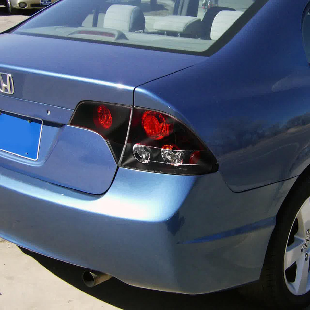 Tail Lights Honda Civic Sedan (2006-2011) Black or Chrome Housing - K2 Industries