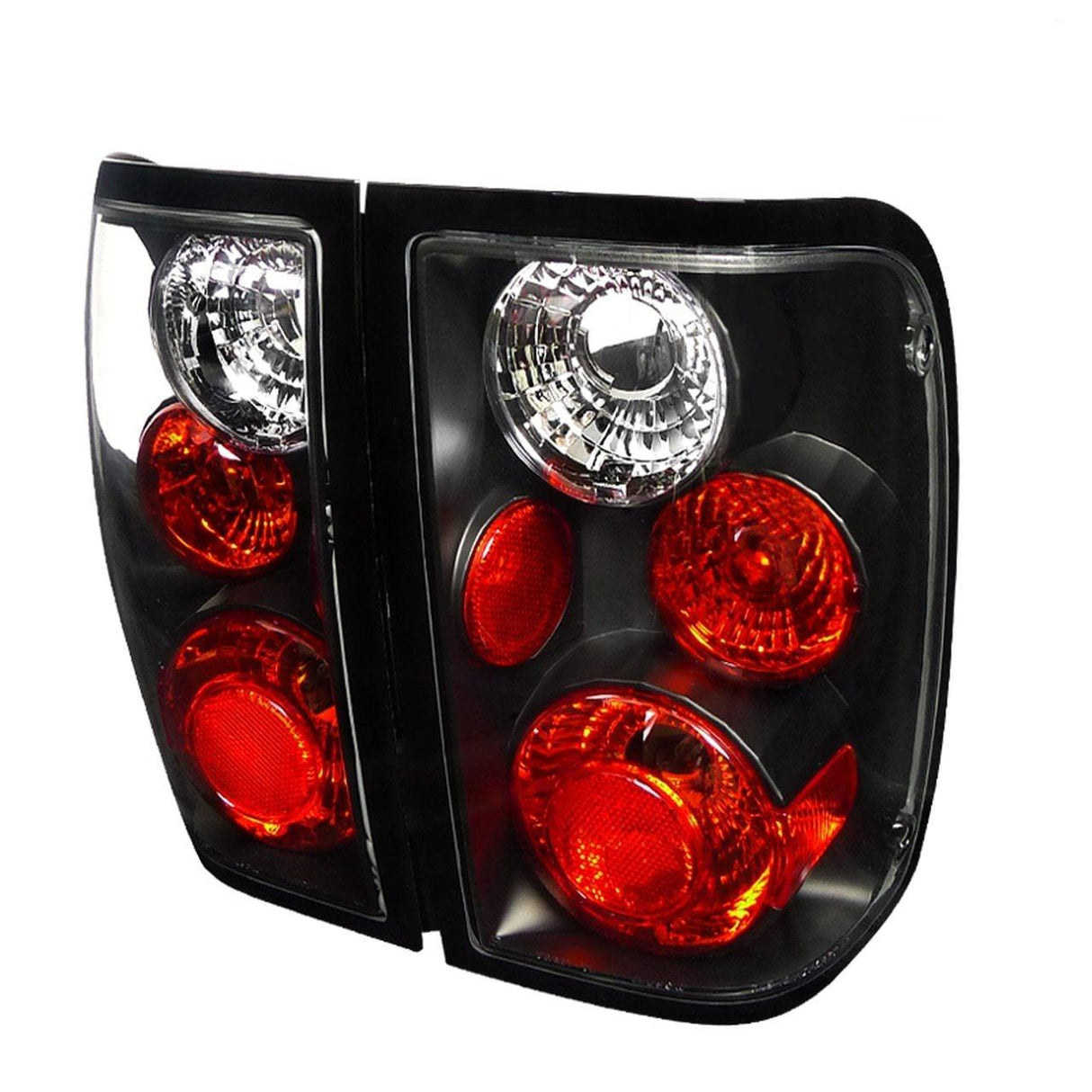 Spec-D Tail Lights Ford Ranger (2001-2005) Black / Smoked / Chrome