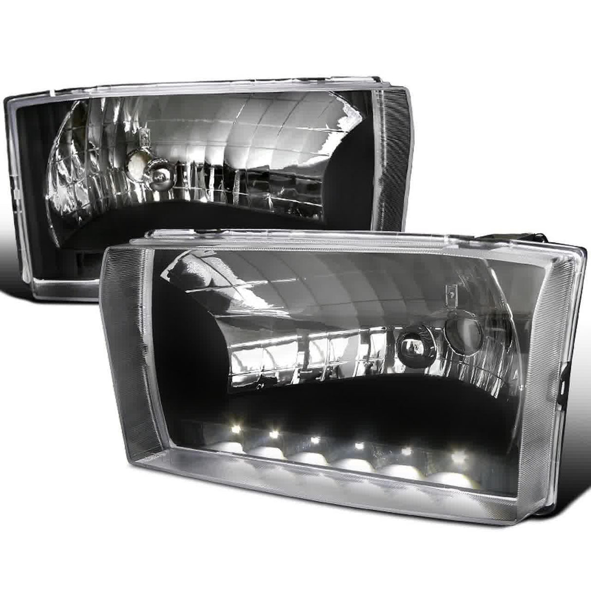 Spec-D OEM Replacement Headlights Ford F250 F350 F450 F550 Super Duty (99-04) w/ or w/o LED Light