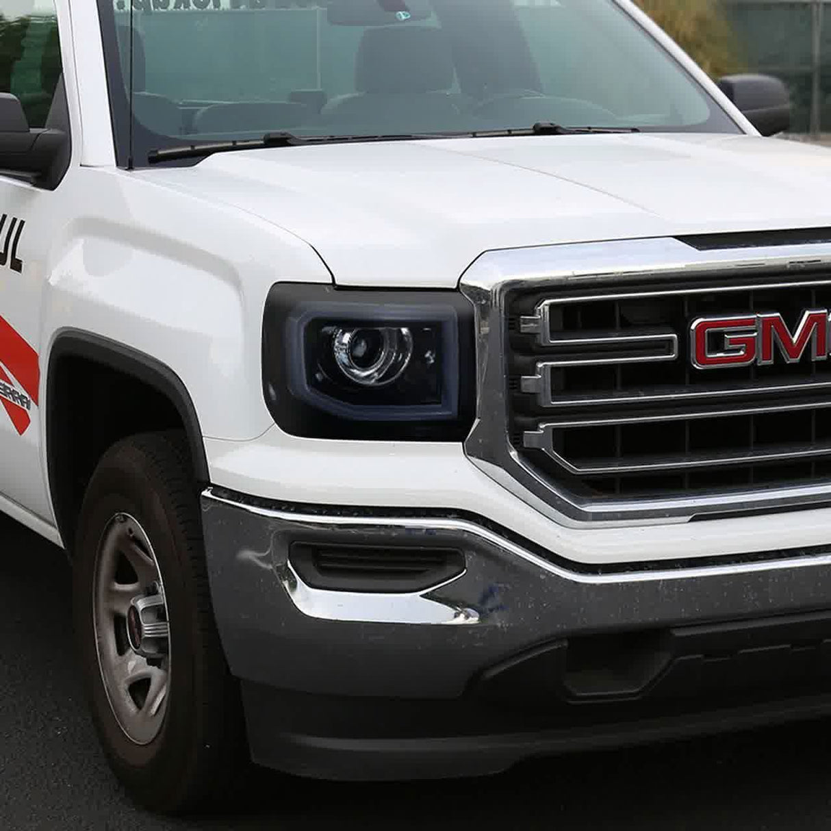 Spec-D Projector Headlights GMC Sierra 1500 (14-15) 2500/3500 (15-17) LED DRL - Black or Chrome