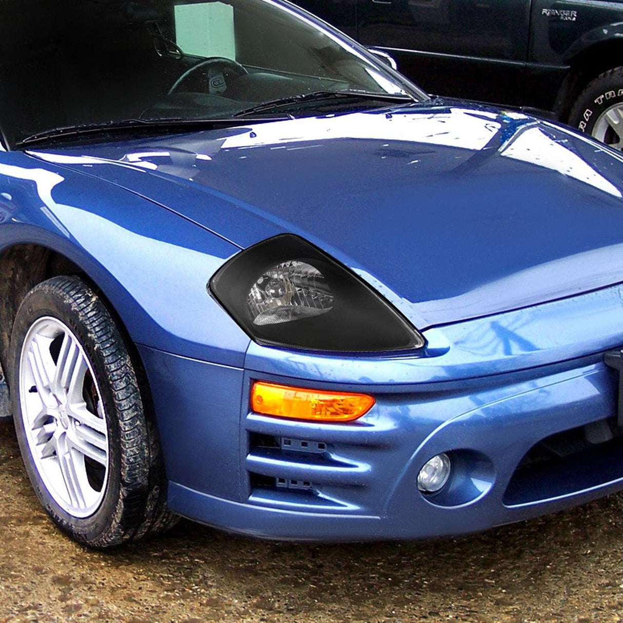 Spec-D OEM Replacement Headlights Mitsubishi Eclipse (00-05) Matte Black or Chrome