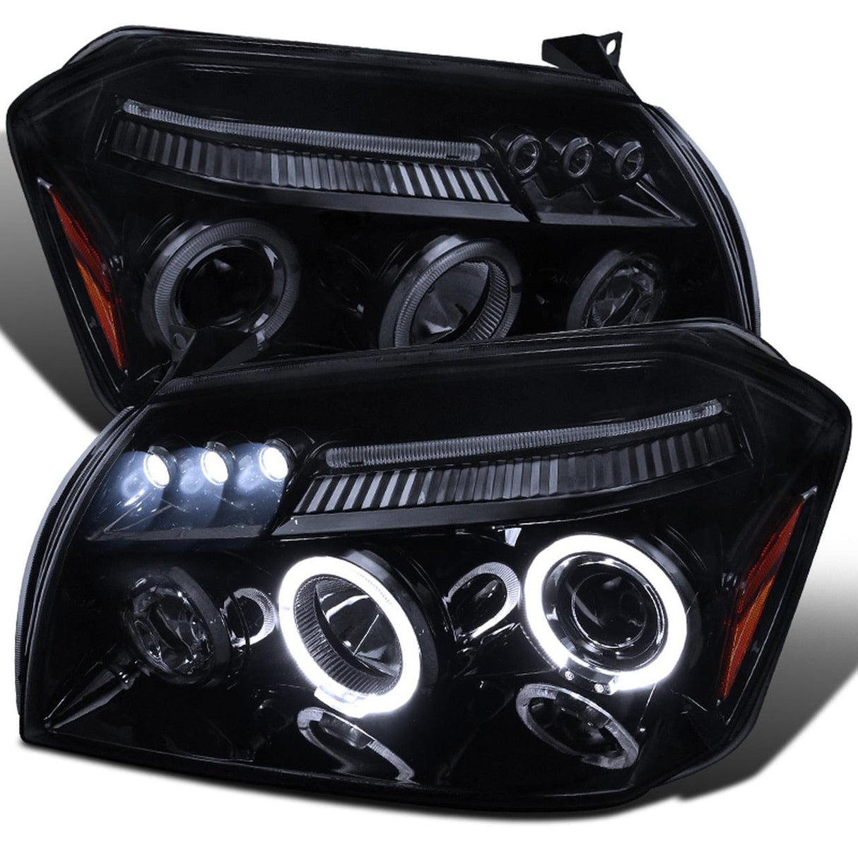 Spec-D Projector Headlights Dodge Magnum (05-06-07) w/ LED Halo - Black or Chrome