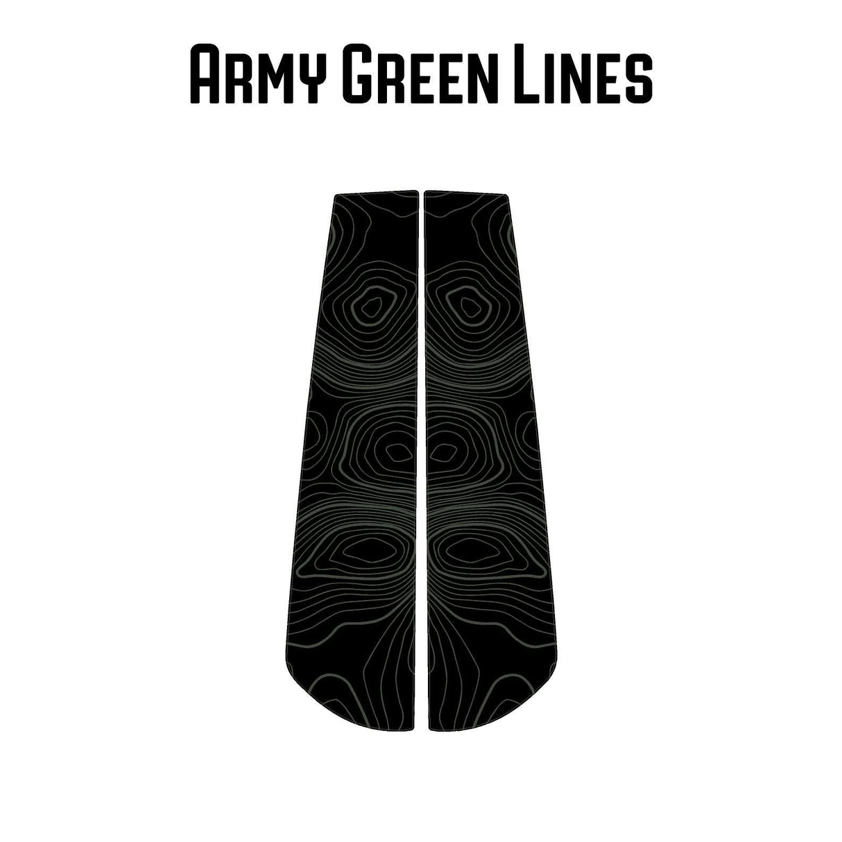Topographic Sliding Rear Window Trim Overlays - 2025+ 4Runner