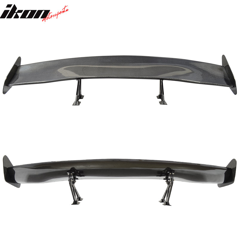 56"Inch GT Style 3D Carbon Fiber Racing Race Drag Trunk Spoiler Wing
