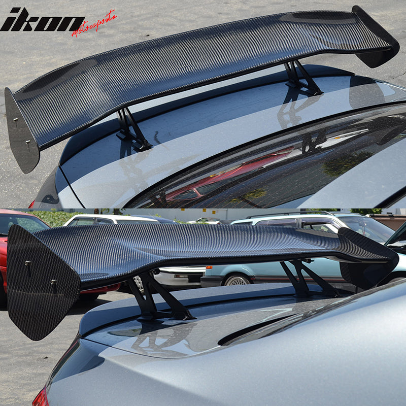 Universal 56" Inch GT Style Racing Trunk Spoiler Wing 3D Carbon Fiber