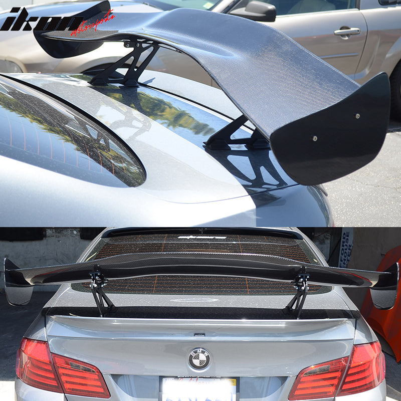 Universal 57" GT Style Racing Race Drag Trunk Spoiler 3D Carbon Fiber