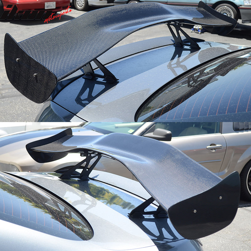 Universal 57" GT Style Racing Race Drag Trunk Spoiler 3D Carbon Fiber