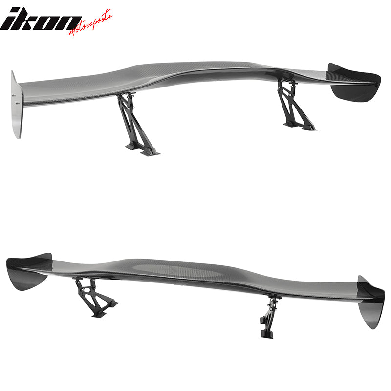 Universal 57" GT Style Racing Race Drag Trunk Spoiler 3D Carbon Fiber