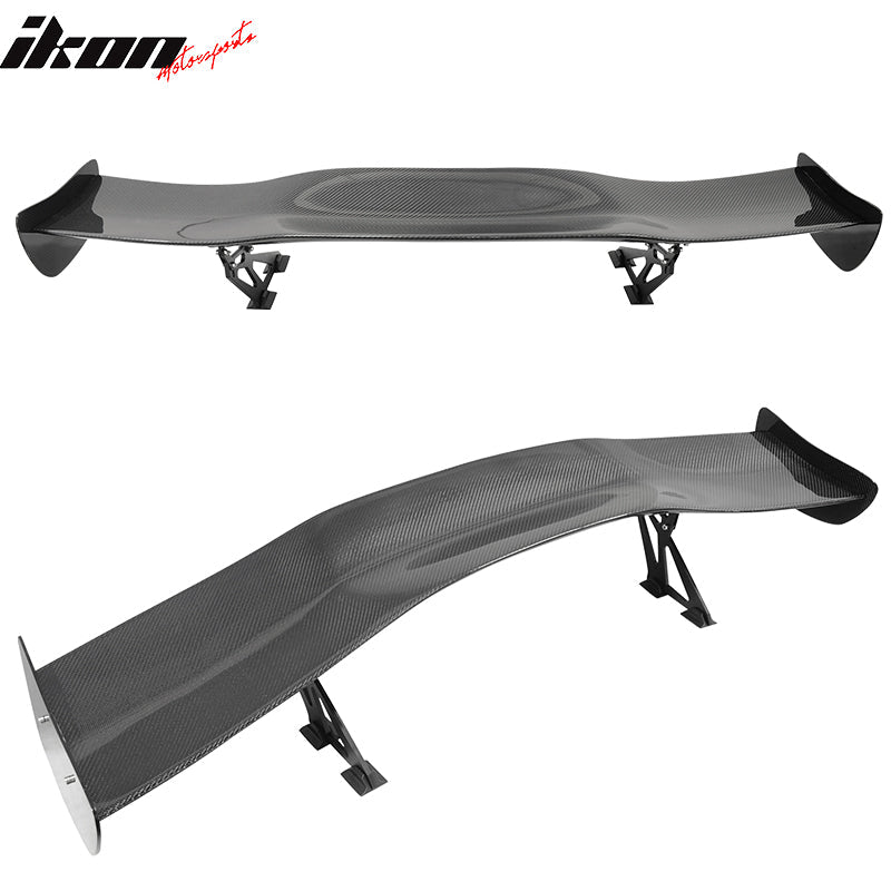 Universal 57" GT Style Racing Race Drag Trunk Spoiler 3D Carbon Fiber