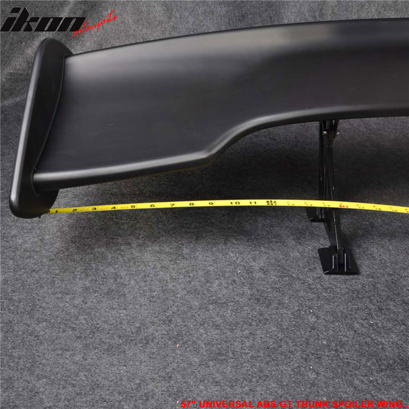 Fit For Nissan 57in ABS GT BLK Rear Span Trunk Spoiler Sports