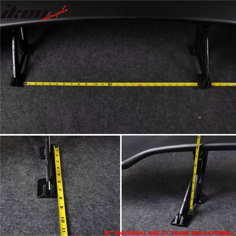 Fit For Nissan 57in ABS GT BLK Rear Span Trunk Spoiler Sports