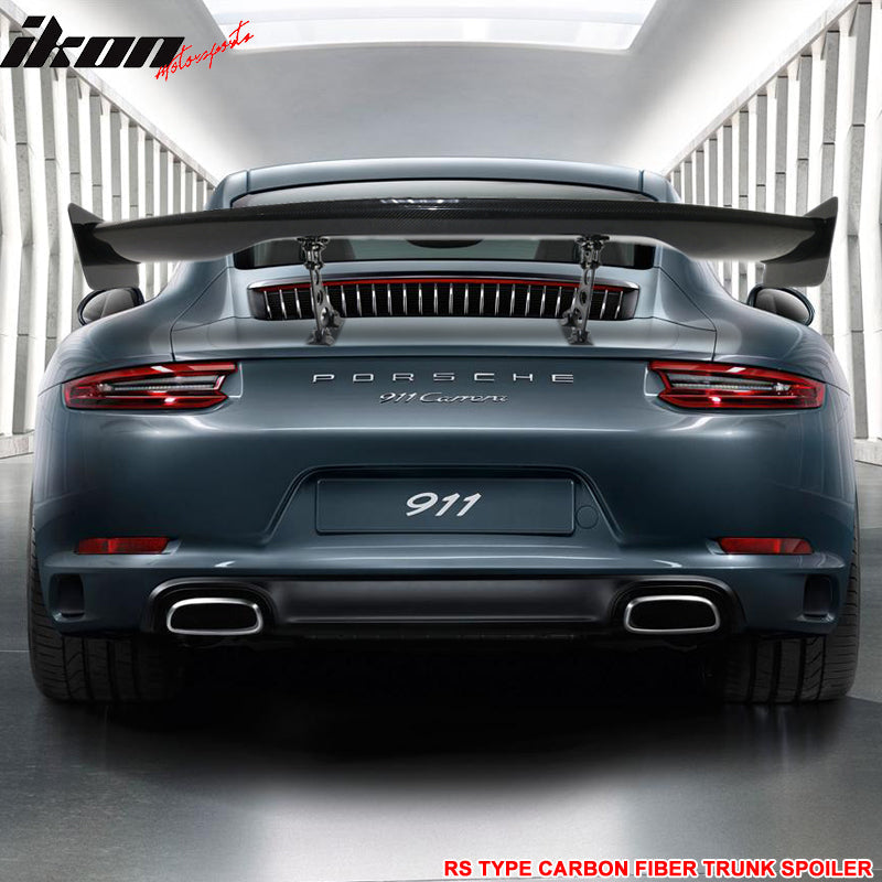 Universal 57" JDM GT RS Style 3D Rear Trunk Spoiler Wing Carbon Fiber