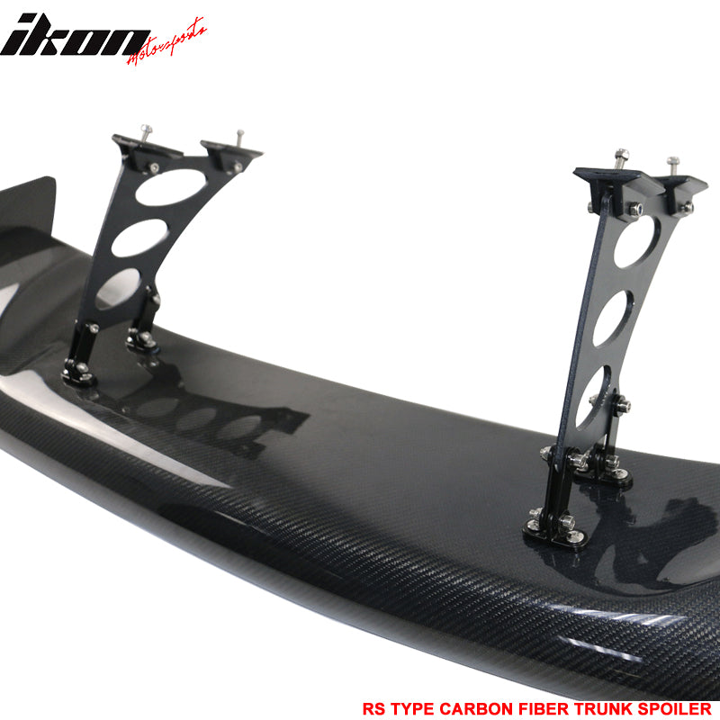 Universal 57" JDM GT RS Style 3D Rear Trunk Spoiler Wing Carbon Fiber
