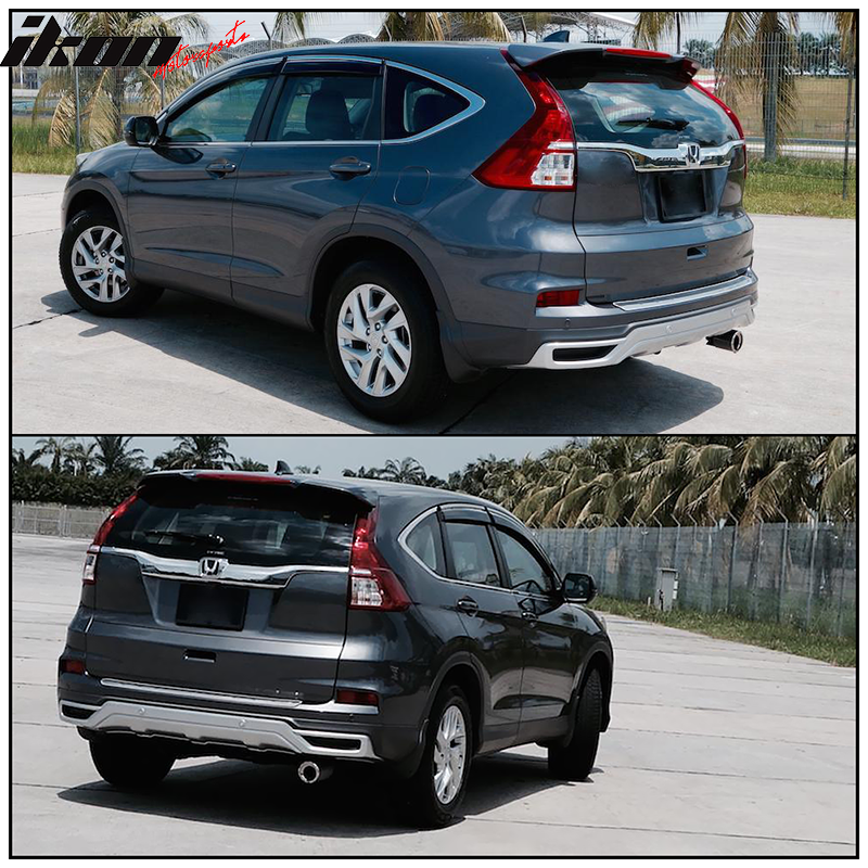 2012-2016 Honda CR-V 4-Door OE Style Gloss Black Roof Spoiler Wing ABS