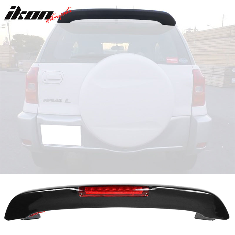 2001-2005 Toyota RAV4 OE Style Rear Roof Spoiler With Light ABS