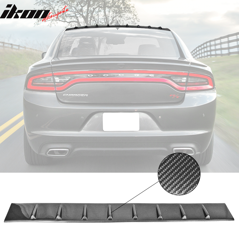 2011-2023 Dodge Charger IKON Style Shark Fin Roof Vane Spoiler Wing