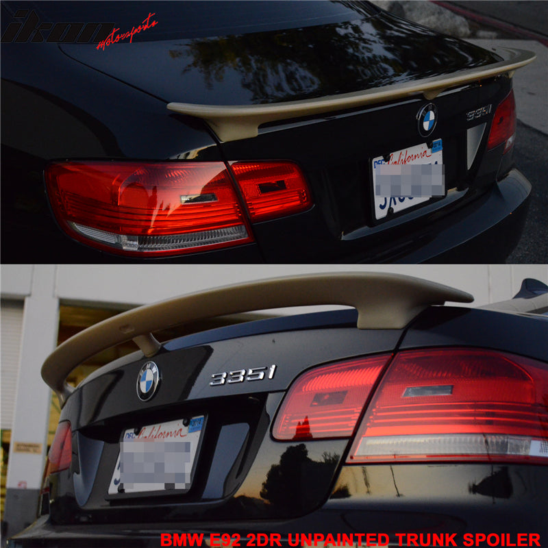 2007-2013 BMW E92 3 Series Coupe AC Rear Trunk Spoiler ABS