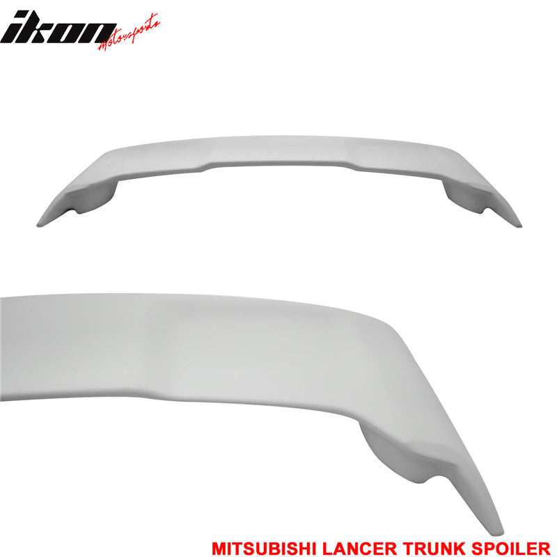 Fits 08-15 Mitsubishi Lancer ABS OE Rear Spoiler Wing Unpainted