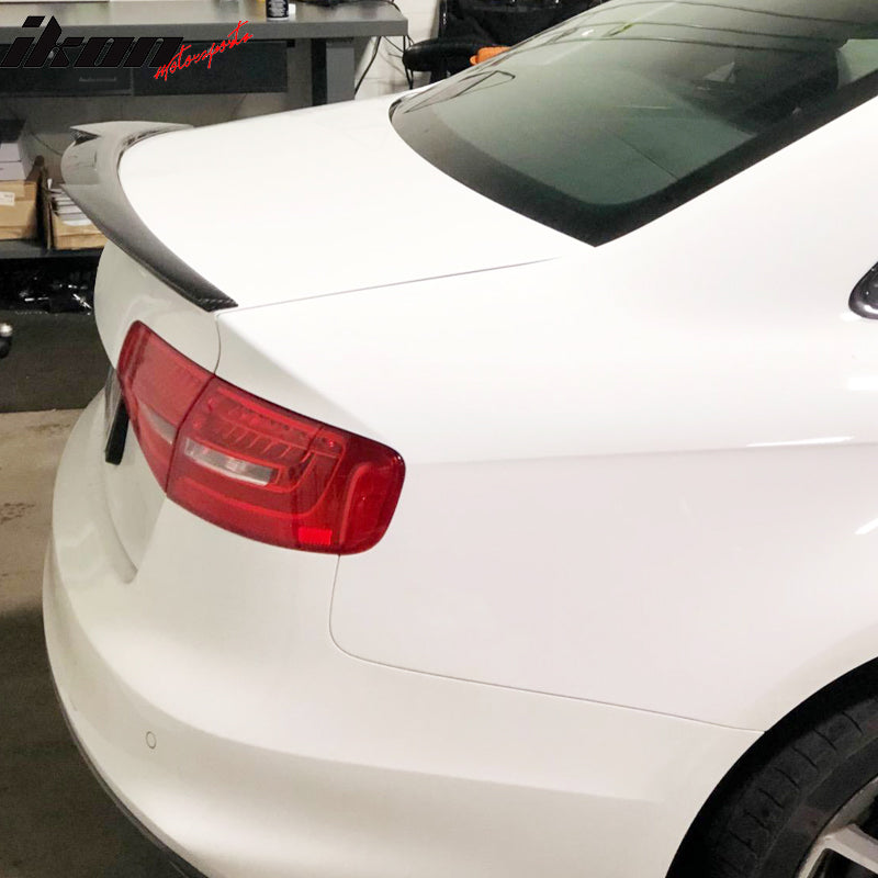 2013-2016 Audi A4 B8.5 M4 Style Carbon Fiber Rear Trunk Spoiler Wing