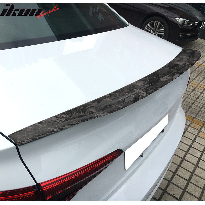 2017-2022 Audi A4 B9 S4 Style Forged Carbon Fiber Trunk Spoiler Wing