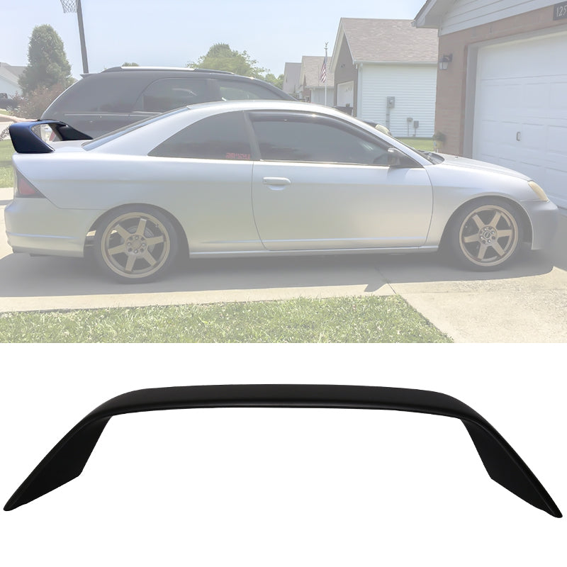1996-2008Â Honda Civic Si Coupe Type R Unpainted Rear Spoiler Wing ABS