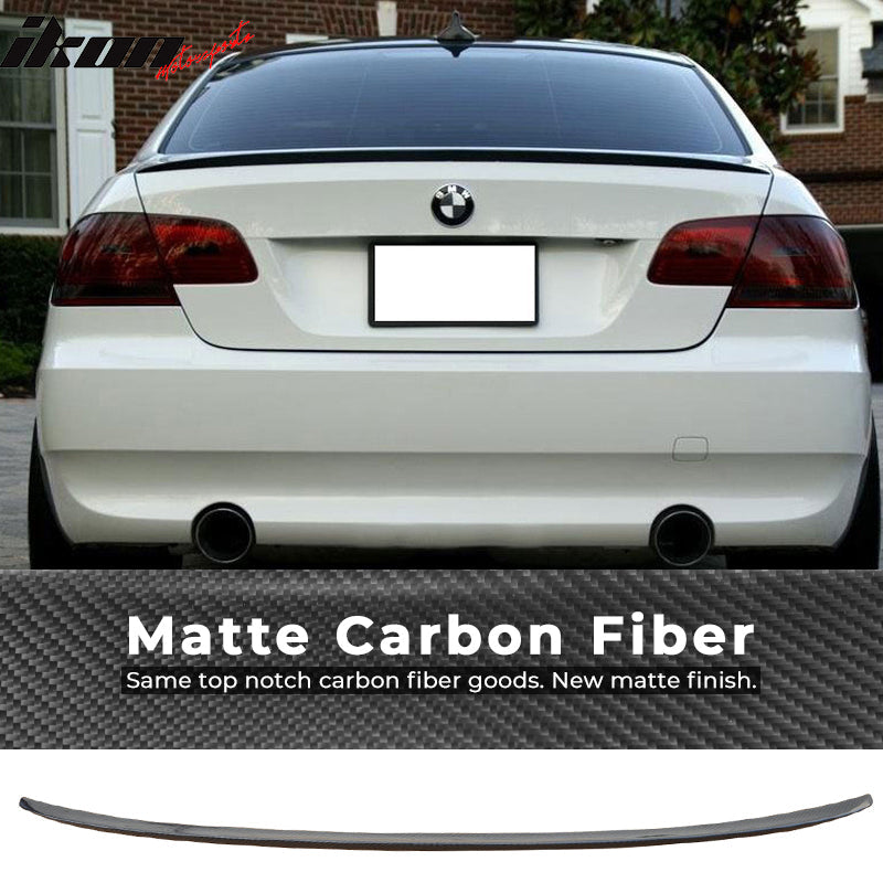 2007-2012 BMW E92 3-Series Coupe M3 Style Carbon Fiber Trunk Spoiler