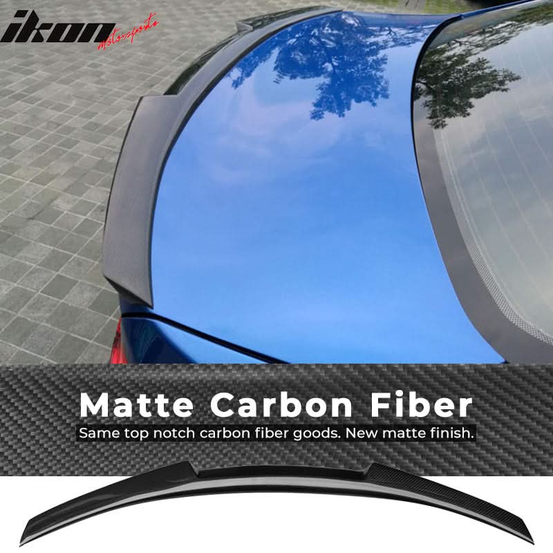 2011-2017 BMW 5-Series F10 M4 Style Carbon Fiber Rear Trunk Spoiler