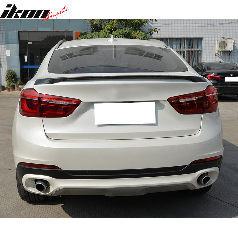 2015-2019 BMW X6 F16 Performance Style Carbon Fiber Trunk Spoiler Wing