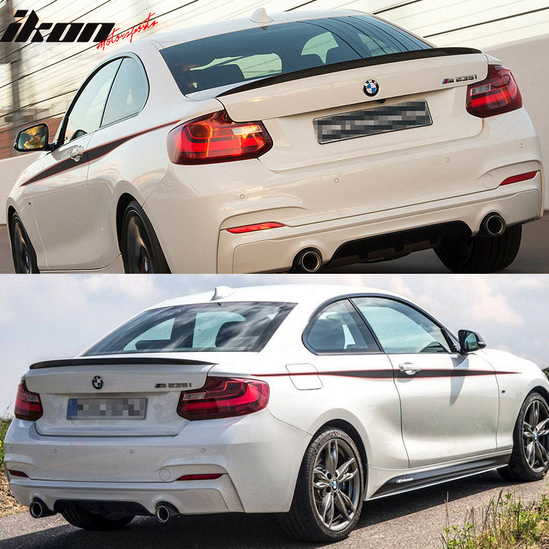 2014-2021 BMW F22 2 Series P Style Unpainted Rear Spoiler Wing ABS