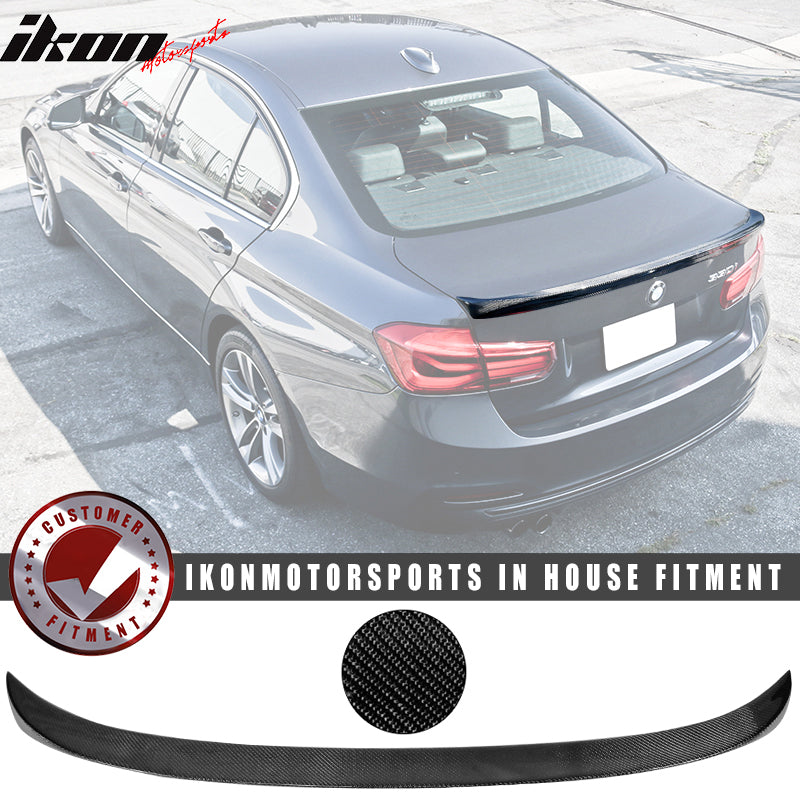2012-2018 BMW F30 3 Series F80 M3 A Style Carbon Fiber Trunk Spoiler