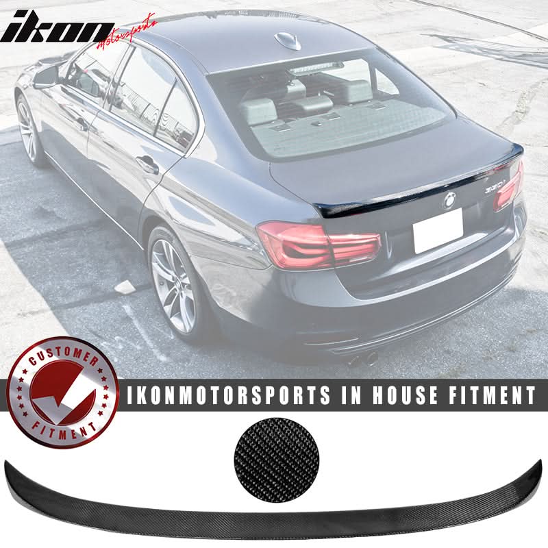 2012-2018 BMW F30 3 Series F80 M3 A Style Carbon Fiber Trunk Spoiler