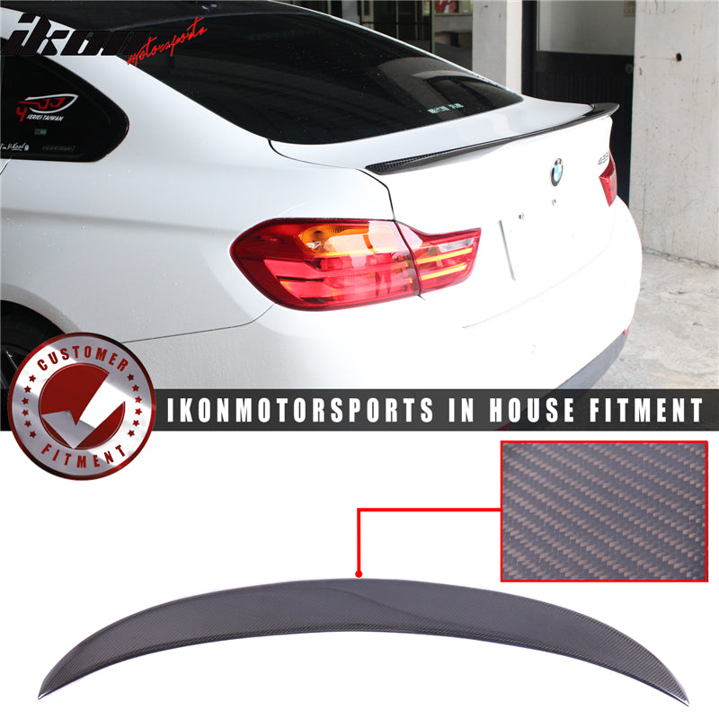 2015-2020 BMW 4 Series Gran Coupe V Style Carbon Fiber Trunk Spoiler
