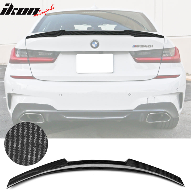 2019-2025 BMW 3 Series G20 M4 Style Gloss Black Rear Trunk Spoiler ABS