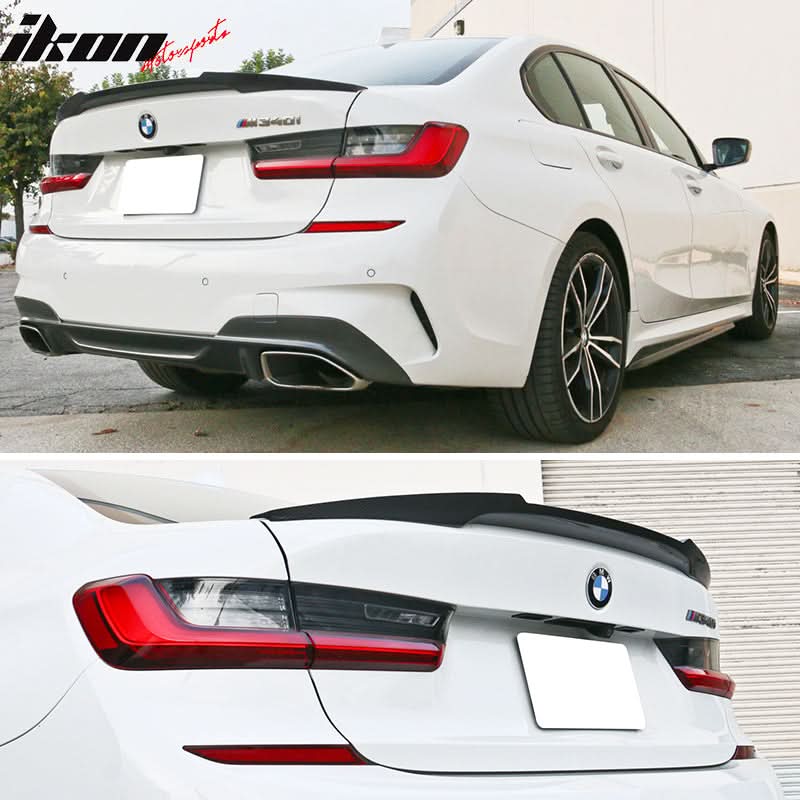 2019-2025 BMW 3 Series G20 M4 Style Gloss Black Rear Trunk Spoiler ABS