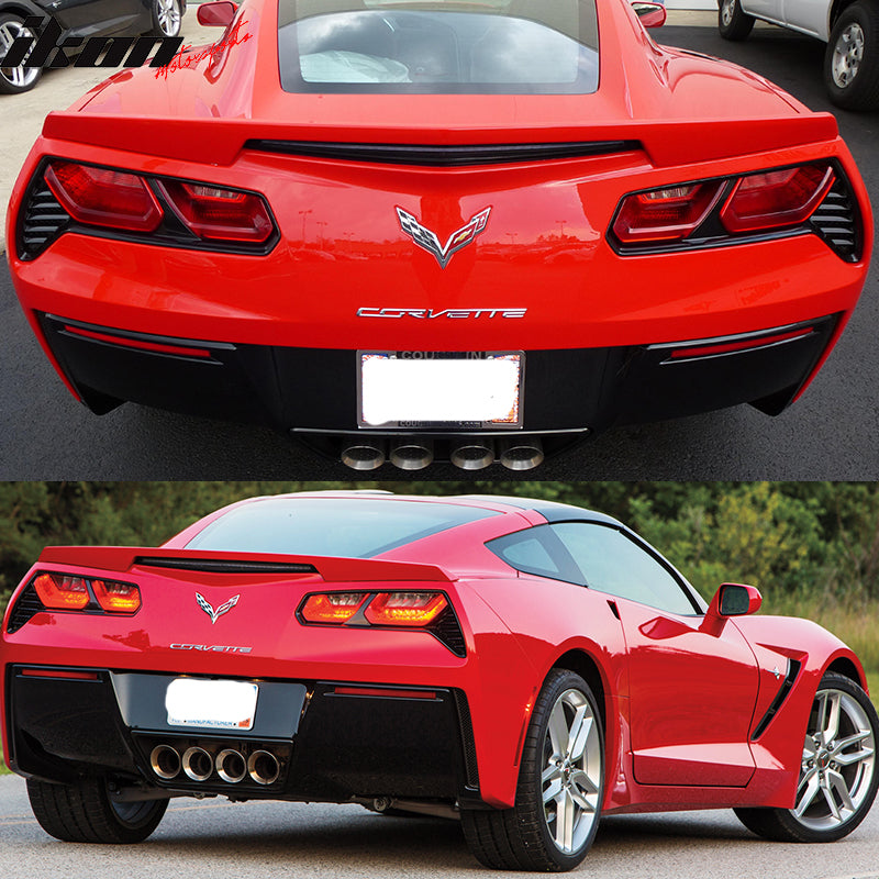 2014-2019 Chevrolet Corvette C7 Painted ABS Rear Trunk Spoiler Wing