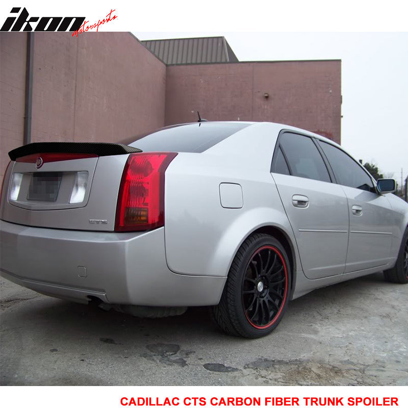 Rear Spoiler for 03-07 Cadillac CTS Sedan OE Carbon Fiber Spoiler Wing
