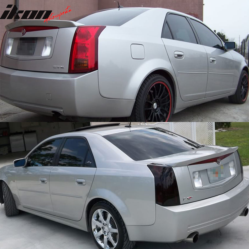 2003-2007 Cadillac CTS Sedan Painted Color ABS Rear Trunk Spoiler Wing