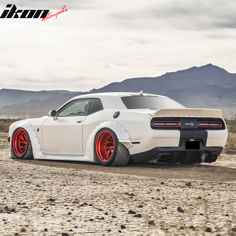 2015-2023 Dodge Challenger Ikon Duckbill Unpainted Trunk Wing Spoiler