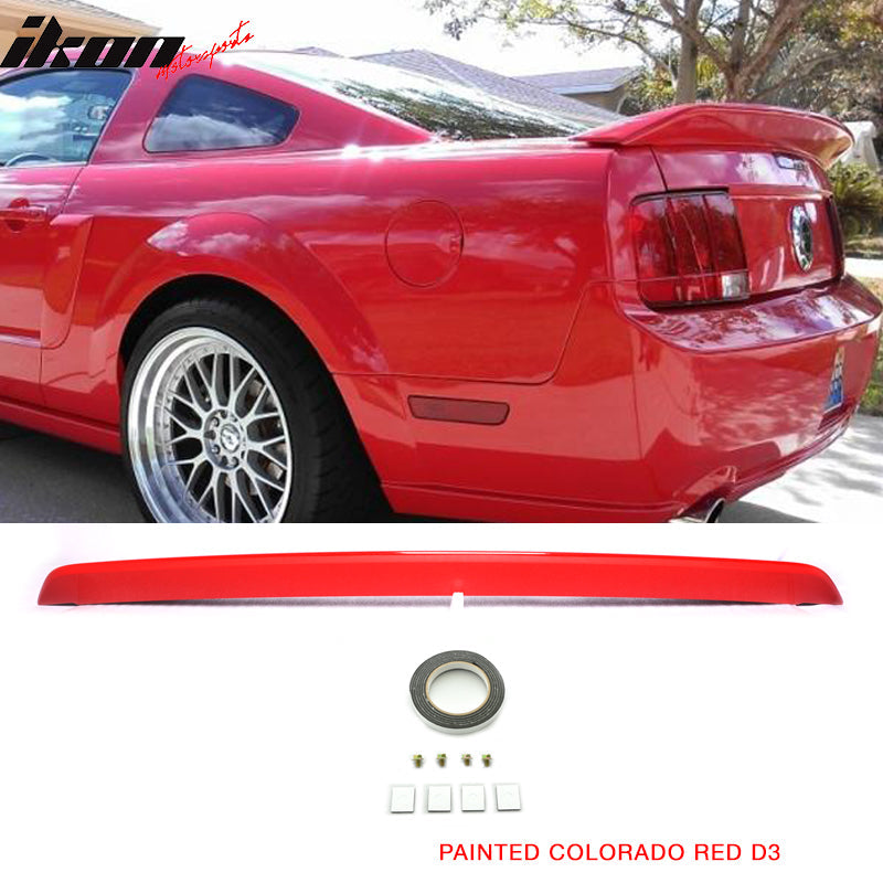 2005-2009 Ford Mustang Rear Trunk Spoiler Ducktail Wing Lip ABS